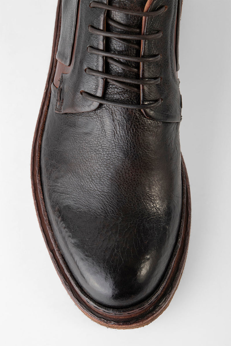 HOVE espresso-black welted chukka boots.