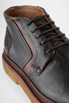 HOVE espresso-black welted chukka boots.