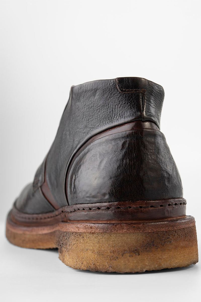 HOVE espresso-black welted chukka boots.