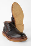 HOVE espresso-black welted chukka boots.