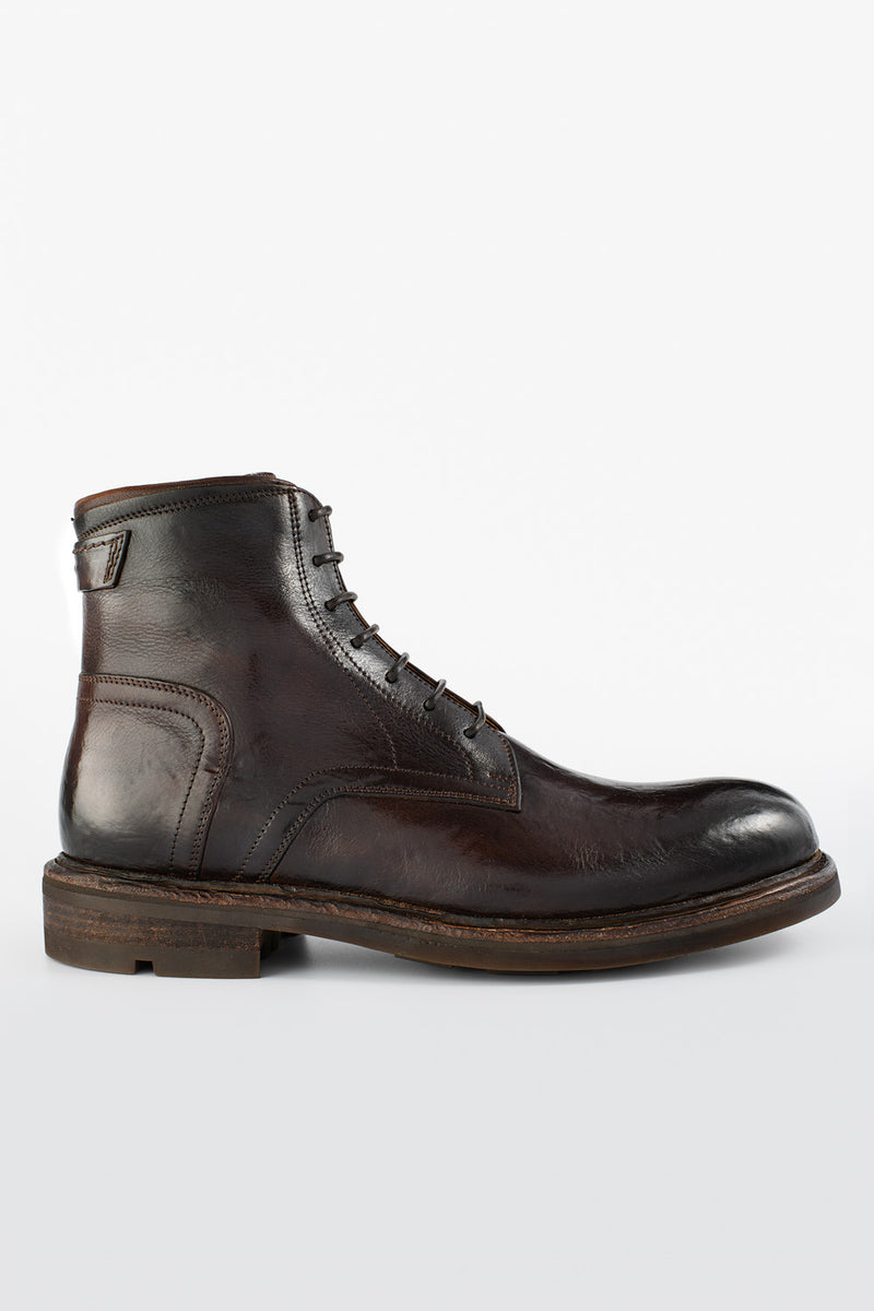 LENNOX rich-cocoa military boots.