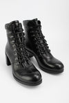 MADISON urban-black lace-up boots.