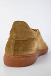 PUTNEY desert-brown suede sneakers.