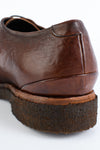 BROMPTON terra-brown derby shoes.