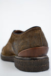 BROMPTON tundra-brown suede derby shoes.