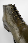 ASTON hunter-green chukka boots.