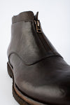 BROMPTON dark-cocoa ankle boots.