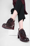 MADISON bordeaux lace-up hiking shoes.