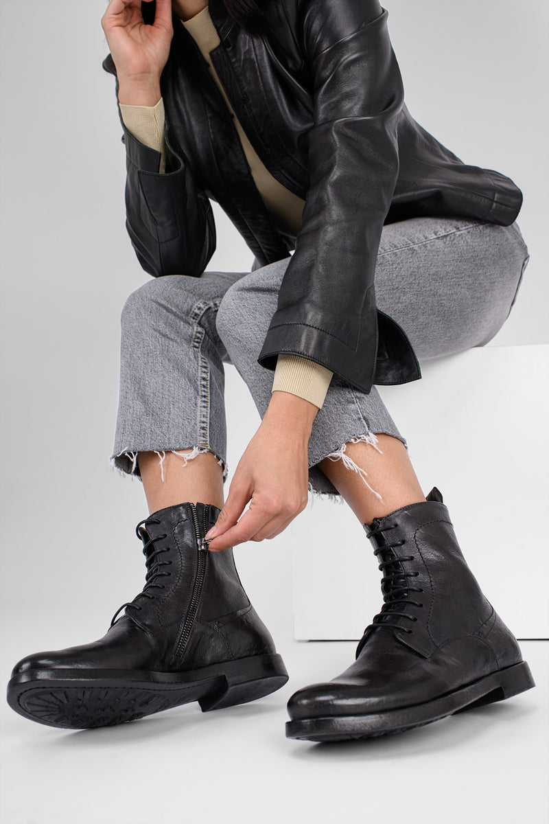 SLOANE urban-black commando boots.