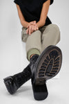 MADISON urban-black lace-up boots.