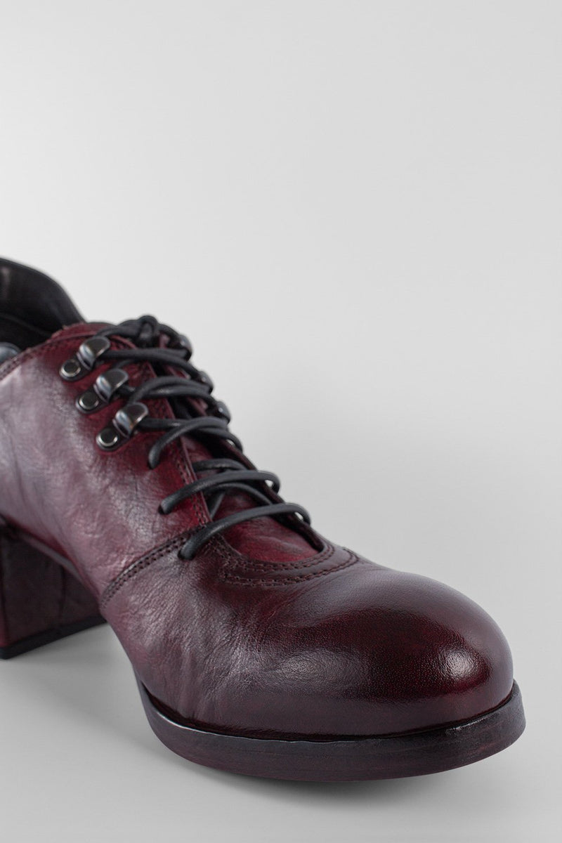 MADISON bordeaux lace-up hiking shoes.