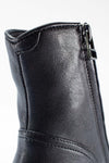 ASTON royal-black lace-up boots.