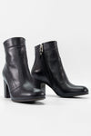 MOORE infinite-black fitted ankle boots.