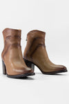 ASTON mocha-brown ankle boots.