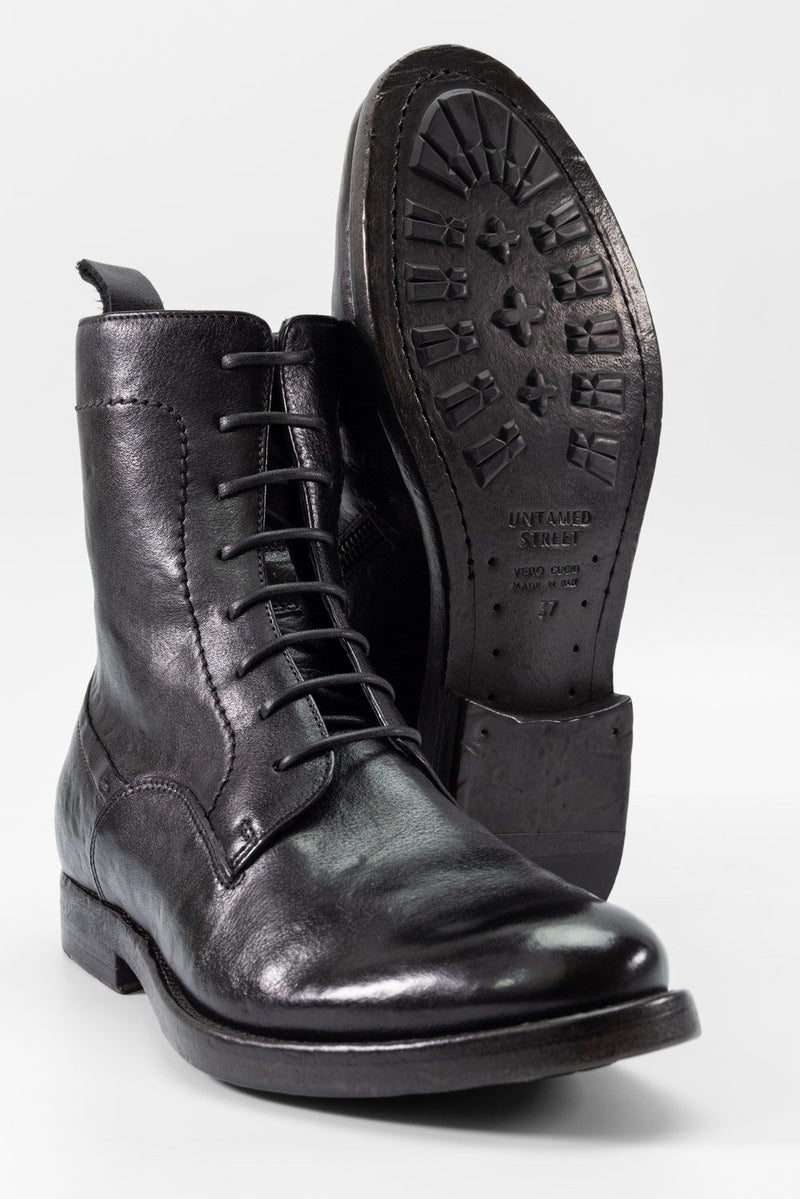 SLOANE urban-black commando boots.