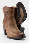 ASTON mocha-brown ankle boots.