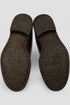 BROMPTON dark-cocoa ankle boots.