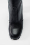 MOORE infinite-black fitted ankle boots.