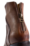 ASTON mocha-brown ankle boots.