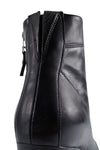 MOORE infinite-black fitted ankle boots.