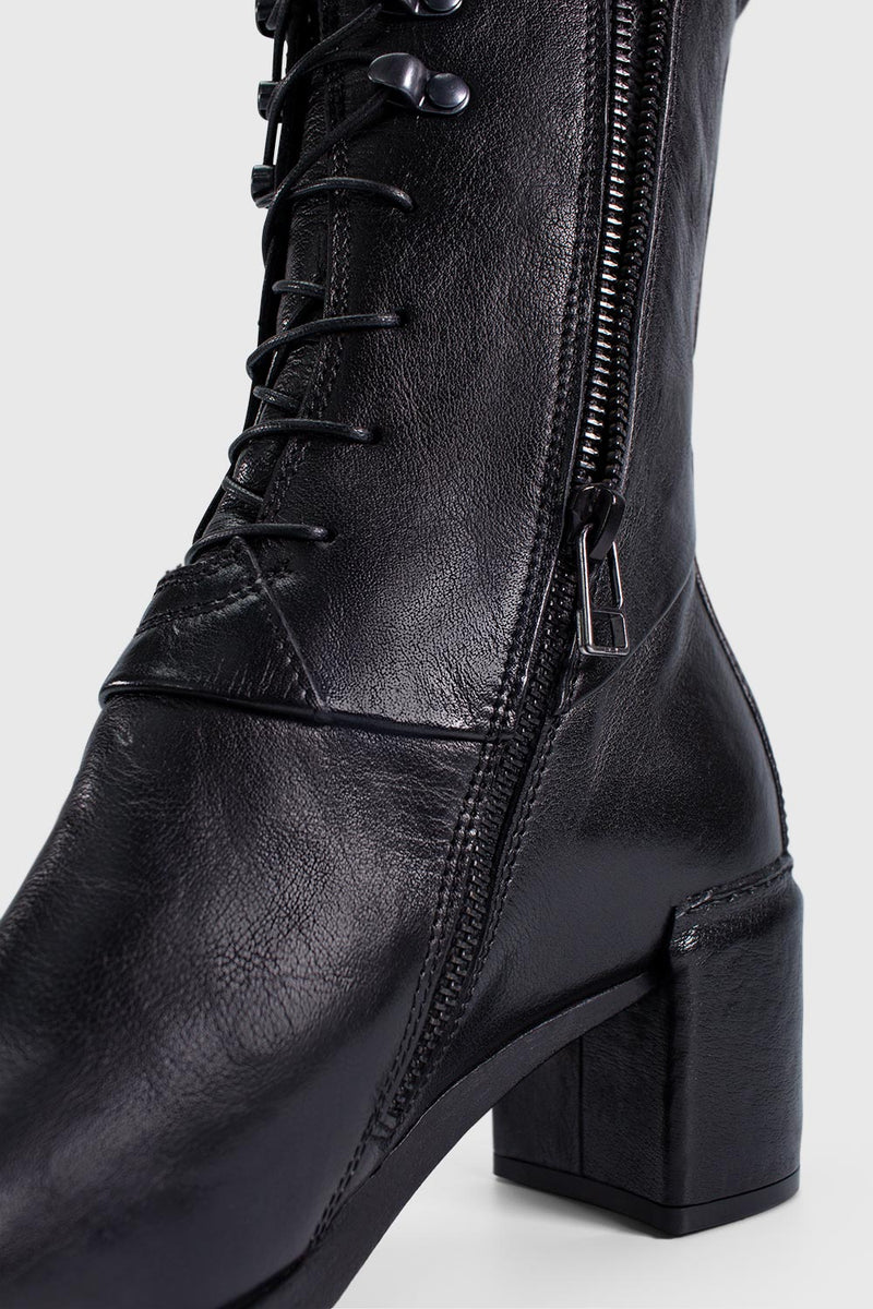 MADISON urban-black high commando boots.