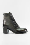 MADISON ice-grey lace-up boots.