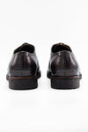 BROMPTON dark-cocoa derby shoes.
