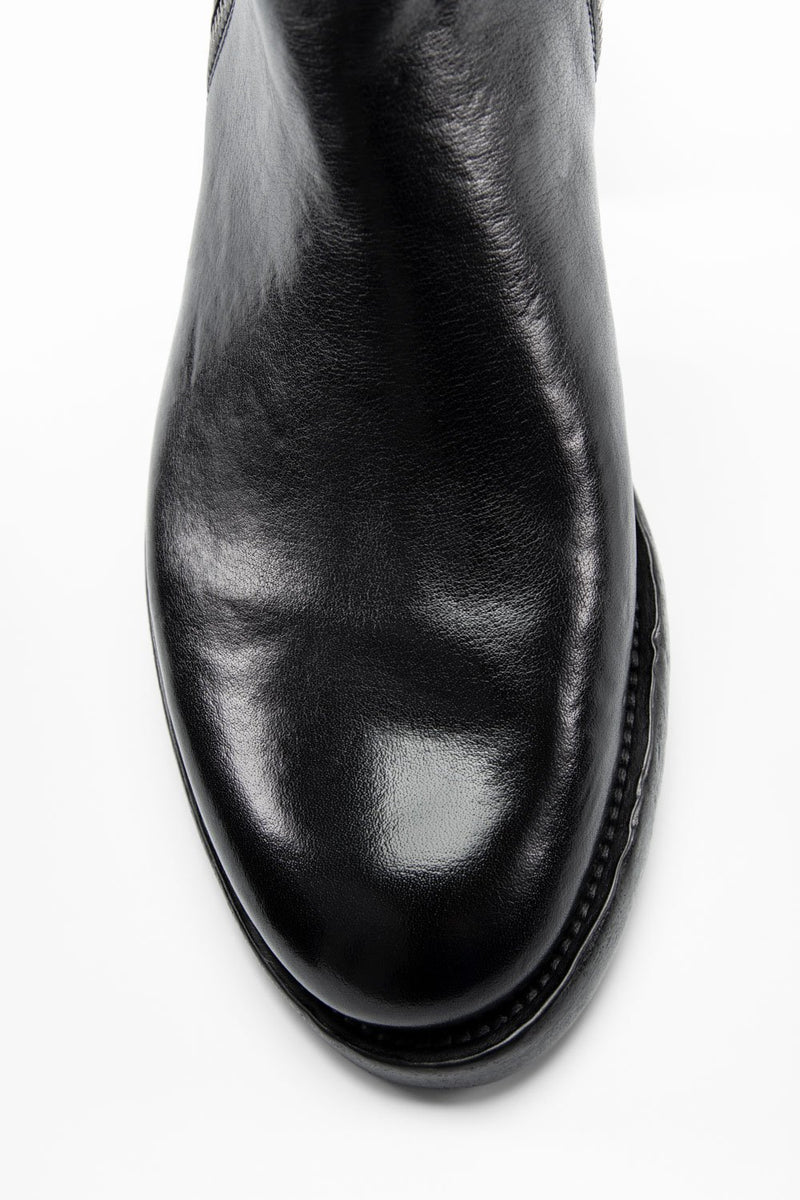 SLOANE urban-black double-zip ankle boots.