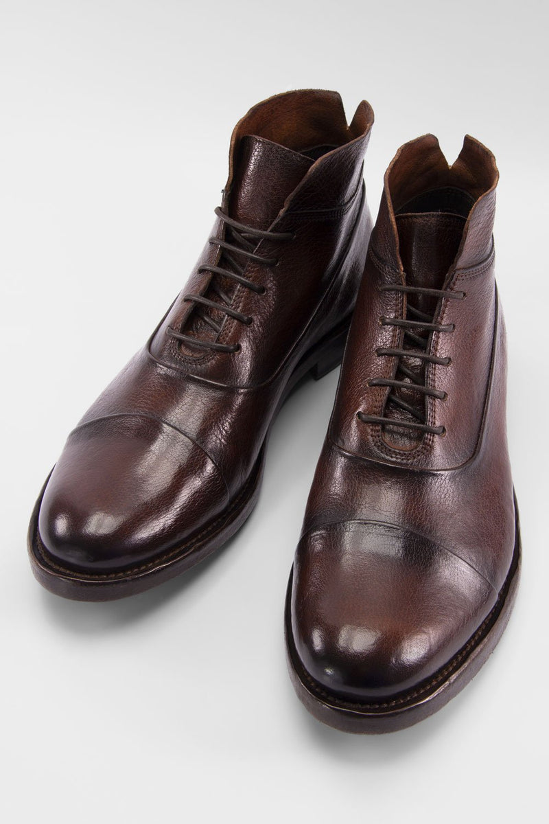 UNTAMED STREET Men Brown Buffalo-Leather Chukka Boots SLOANE