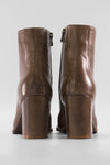 REID toasted-tan ankle boots.