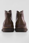 BROMPTON muddy-brown ankle boots.