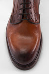 LENNOX light-brandy derby shoes.