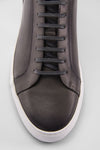 SOHO aluminium-grey patina sneakers.