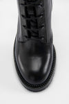 REGENT royal-black lace-up boots.