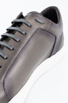 SOHO aluminium-grey patina sneakers.