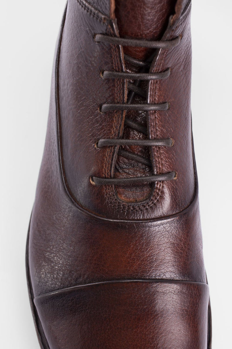 UNTAMED STREET Men Brown Buffalo-Leather Chukka Boots SLOANE