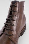 BROMPTON muddy-brown ankle boots.