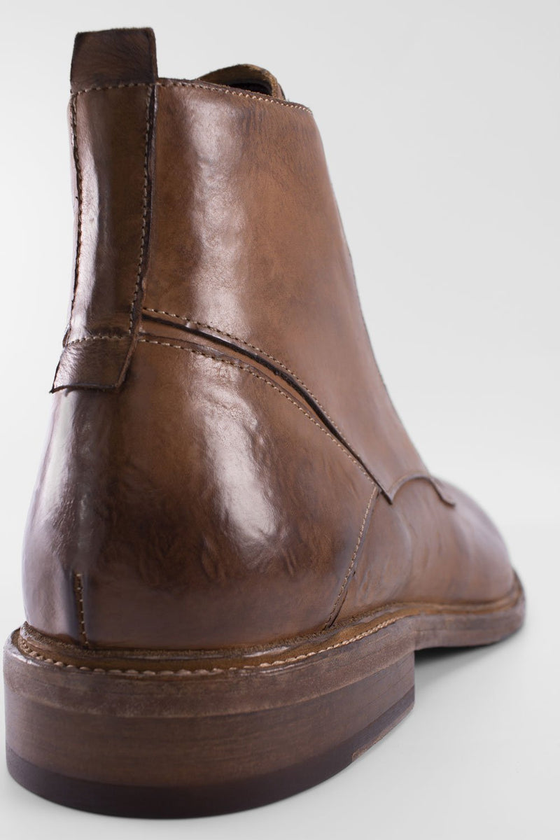GRAFTON dry-tobacco lace-up ankle boots. - TEST PRODUCT