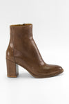 REID toasted-tan ankle boots.