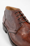 KNIGHTON rich-cognac low chukka boots.