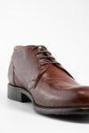 KNIGHTON rich-cognac low chukka boots.