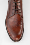 KNIGHTON rich-cognac low chukka boots.