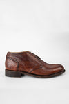 KNIGHTON rich-cognac low chukka boots.