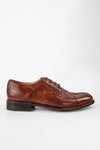 KNIGHTON rich-cognac derby shoes.