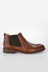 UNTAMED STREET Men Brown Buffalo-Leather Chelsea Boots KNIGHTON