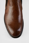 UNTAMED STREET Men Brown Buffalo-Leather Chelsea Boots KNIGHTON