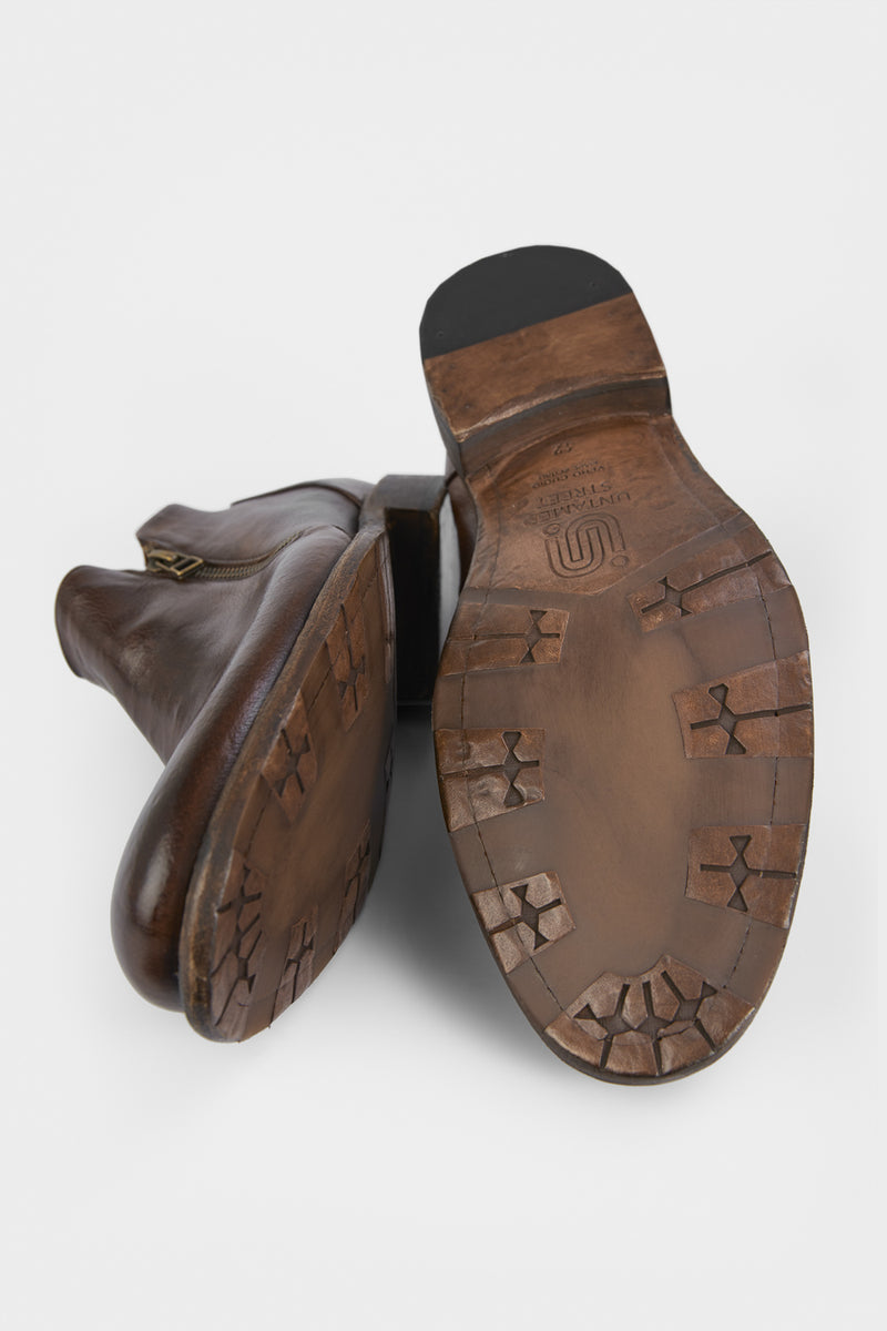 KNIGHTON dark-brown ankle boots | untamed street – UNTAMED STREET