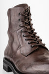 KNOX dark-tobacco hiking boots.