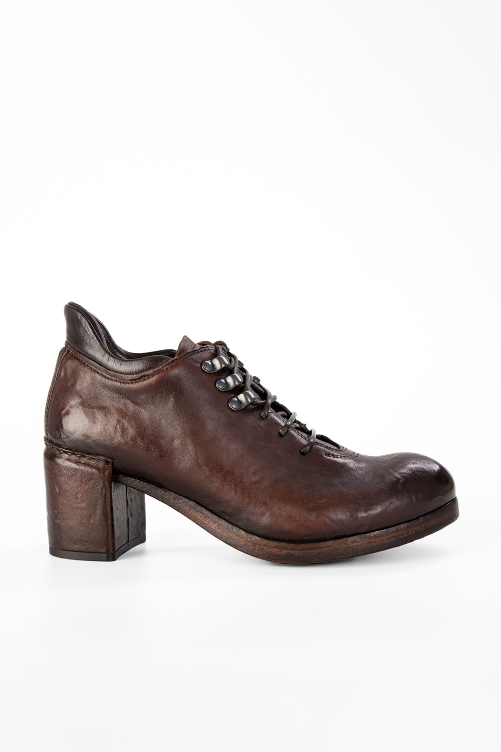 MADISON chocolate-brown lace up hiking shoes.