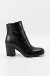 MOORE infinite-black fitted ankle boots.